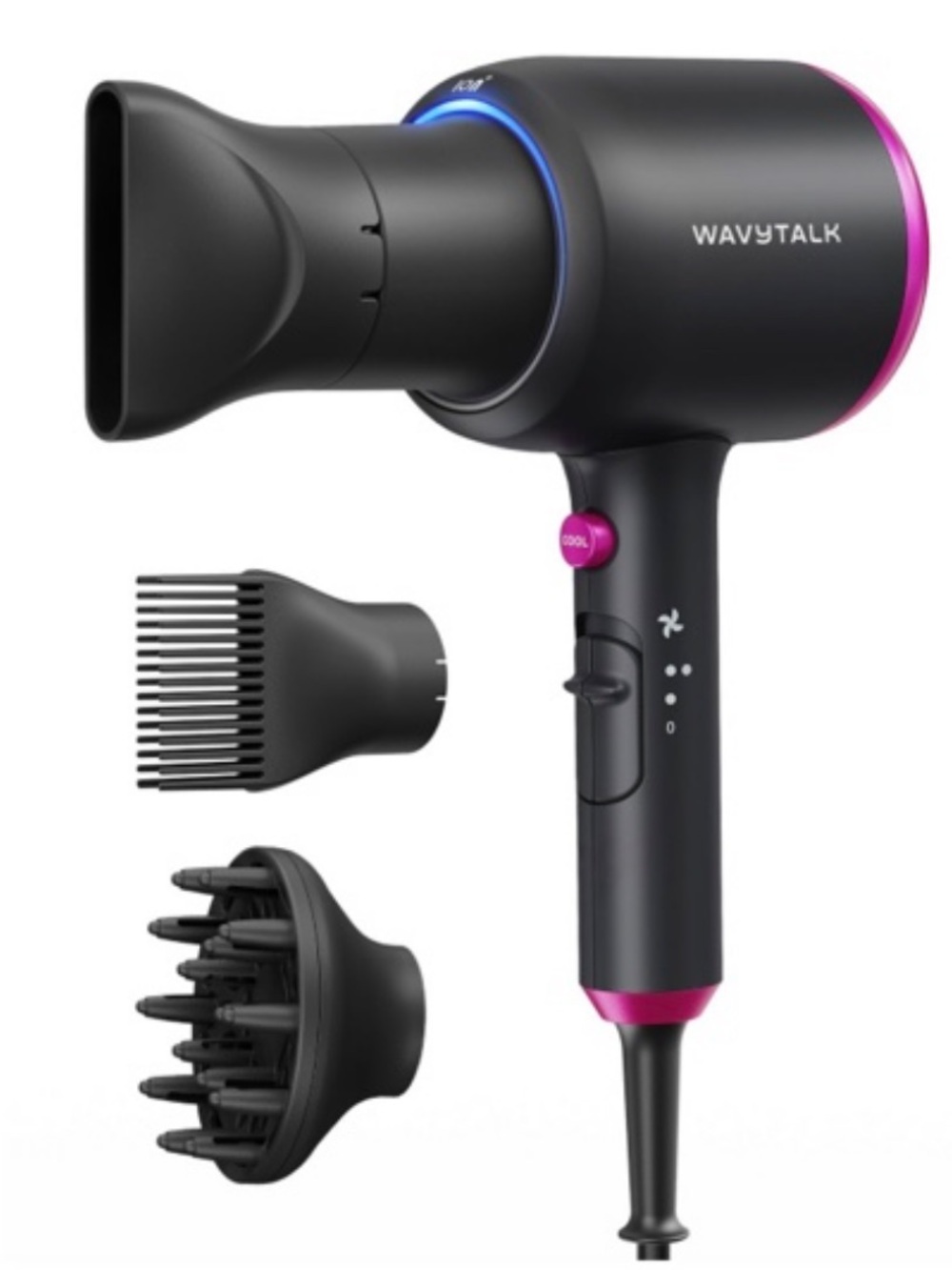 Wavytalk ‘Blown Away’ 1875 Watt IONIC Hairdryer with Diffuser for Curly Hair